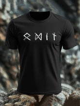 Bedrucktes T-Shirt im deutschen Odin-Viking-Stil für Männer